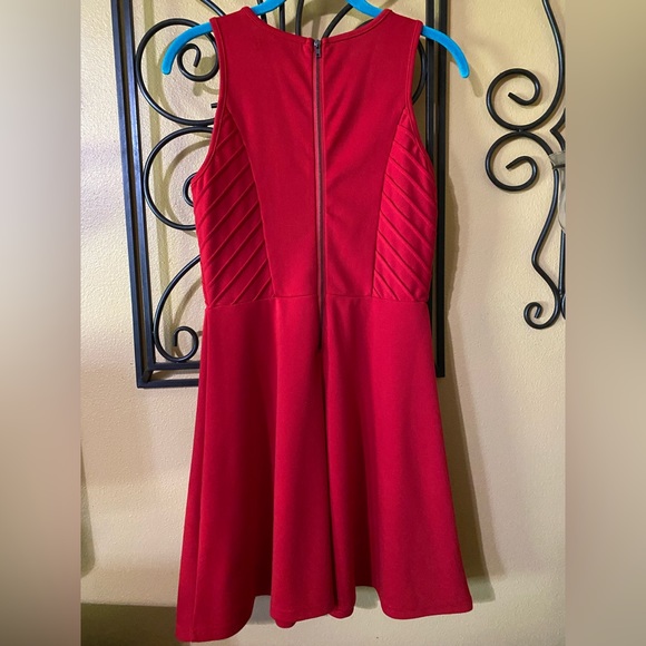 Neesha sleeveless red fit and flare dress with back zip ❤️ - Picture 4 of 6